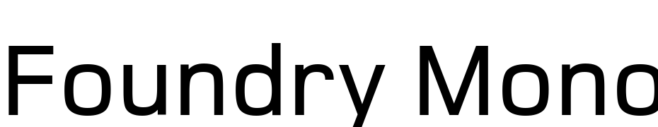 Foundry Monoline Medium cкачати шрифт безкоштовно